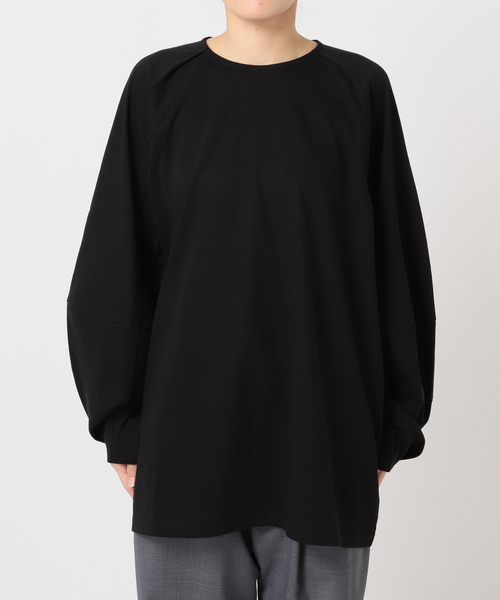 CITYSHOP（シティーショップ）の「[THE MOOD] パフスリーブ ロンTEE：カットソー（Tシャツ/カットソー・レディース・ホワイト/ブラック/イエロー・FREE）」の4枚目の写真