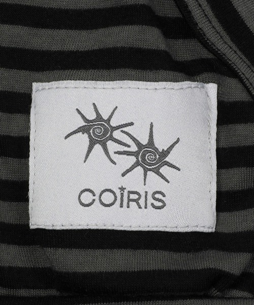 COIRIS(コイリス)の「COIRIS/NAIREボーダージップアップ(パーカー・レディース・チャコール・FREE)」の5枚目の写真