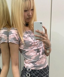 A'GEM/9 × .kom 『runningHIGH/ランニングハイ』CAMOUFLAGE TEE/カモフラージュTシャツ