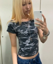 A'GEM/9 × .kom 『runningHIGH/ランニングハイ』CAMOUFLAGE TEE/カモフラージュTシャツ