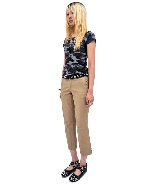runningHIGH（ランニングハイ）の「A'GEM/9 × .kom 『runningHIGH/ランニングハイ』CAMOUFLAGE TEE/カモフラージュTシャツ（Tシャツ/カットソー・レディース・ピンク/チャコール・FREE）」の18枚目の写真