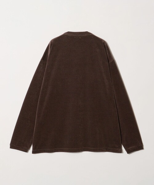 Steven Alan(スティーブンアラン)の「<Steven Alan> ベロア ボーダー クルーネック Tシャツ(Tシャツ/カットソー・メンズ・ダークグレー/ダークブラウン・XL/L/M/S)」の22枚目の写真