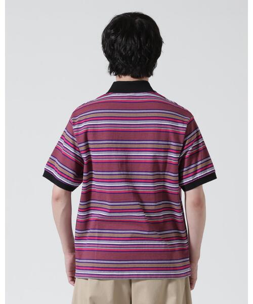The Make Happy Studio(ザメイクハッピーストゥディオ)の「The Make Happy Studio/ザメイクハッピーストゥディオ/BODER POLO SHIRTS(ポロシャツ・メンズ・ネイビー/パープル・L/XL/M)」の6枚目の写真