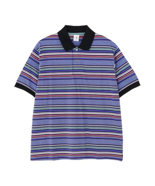 The Make Happy Studio(ザメイクハッピーストゥディオ)の「The Make Happy Studio/ザメイクハッピーストゥディオ/BODER POLO SHIRTS(ポロシャツ・メンズ・ネイビー/パープル・L/XL/M)」の18枚目の写真