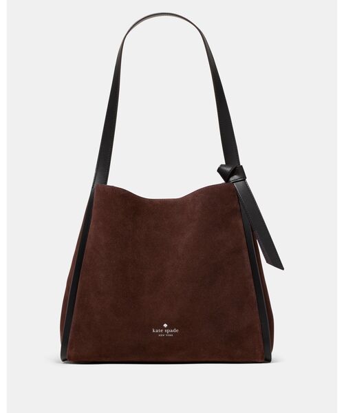 kate spade new york（ケイトスペード ニューヨーク）の「ノット スエード ラージ キャリーオール（ショルダーバッグ・レディース・ブラウン・ONESIZE）」の5枚目の写真
