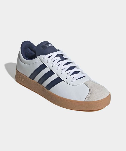 adidas(アディダス)の「VL コート ベース / VL COURT BASE / アディダス adidas スニーカー(スニーカー・メンズ・ホワイト×ネイビー・22.0cm/22.5cm/23.0cm/23.5cm/24.0cm/24.5cm/25.0cm/25.5cm/26.0cm/26.5cm/27.0cm/27.5cm/28.0cm/28.5cm/29.0cm/29.5cm/30.0cm)」の4枚目の写真
