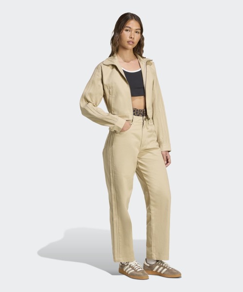 adidas(アディダス)の「ファイヤーバード ツイル クロップ トラックトップ / トラックジャケット / アディダスオリジナルス adidas Originals(ジャージ・レディース・ベージュ・LARGE/XX-LARGE/3XL/MEDIUM/SMALL/X-LARGE/X-SMALL)」の3枚目の写真