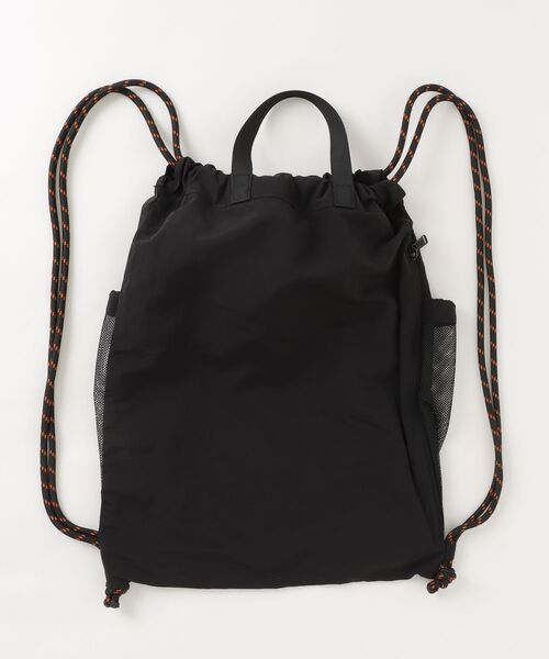 UNIVERSAL OVERALL（ユニバーサルオーバーオール）の「"07"≪UNIVERSAL OVERALL≫1ポケット/2L ザイル フロントメッシュ ナップサック（バックパック/リュック・メンズ・ブラック・ONE SIZE）」の2枚目の写真