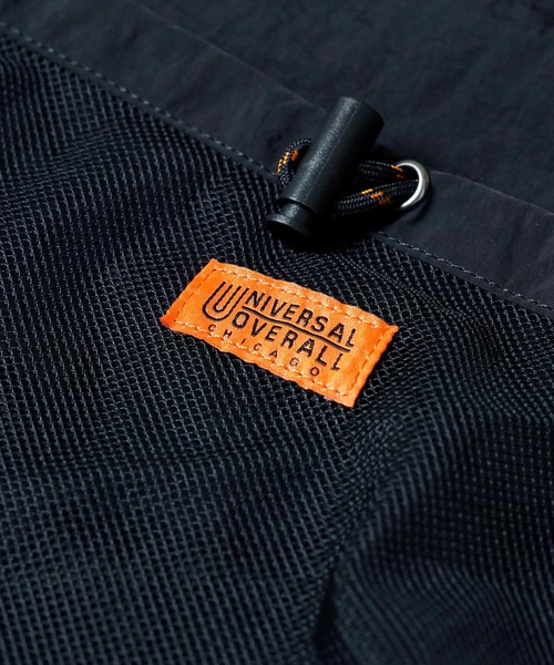 UNIVERSAL OVERALL（ユニバーサルオーバーオール）の「"07"≪UNIVERSAL OVERALL≫1ポケット/2L ザイル フロントメッシュ ナップサック（バックパック/リュック・メンズ・ブラック・ONE SIZE）」の10枚目の写真