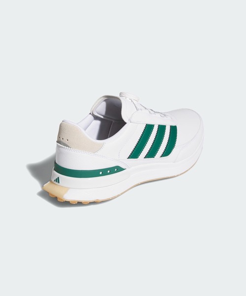 adidas(アディダス)の「S2G 26 ボア スパイクレス ゴルフ / S2G 26 BOA SPIKELESS GOLF【adidas Golf/アディダスゴルフ】(スニーカー・メンズ・ホワイト×グリーン・29.0cm/28.0cm/28.5cm/26.0cm/26.5cm/27.0cm/27.5cm/24.5cm/25.0cm/25.5cm)」の2枚目の写真