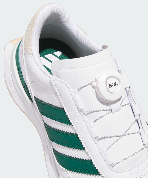 adidas(アディダス)の「S2G 26 ボア スパイクレス ゴルフ / S2G 26 BOA SPIKELESS GOLF【adidas Golf/アディダスゴルフ】(スニーカー・メンズ・ホワイト×グリーン・29.0cm/28.0cm/28.5cm/26.0cm/26.5cm/27.0cm/27.5cm/24.5cm/25.0cm/25.5cm)」の3枚目の写真