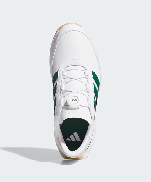 adidas(アディダス)の「S2G 26 ボア スパイクレス ゴルフ / S2G 26 BOA SPIKELESS GOLF【adidas Golf/アディダスゴルフ】(スニーカー・メンズ・ホワイト×グリーン・29.0cm/28.0cm/28.5cm/26.0cm/26.5cm/27.0cm/27.5cm/24.5cm/25.0cm/25.5cm)」の5枚目の写真