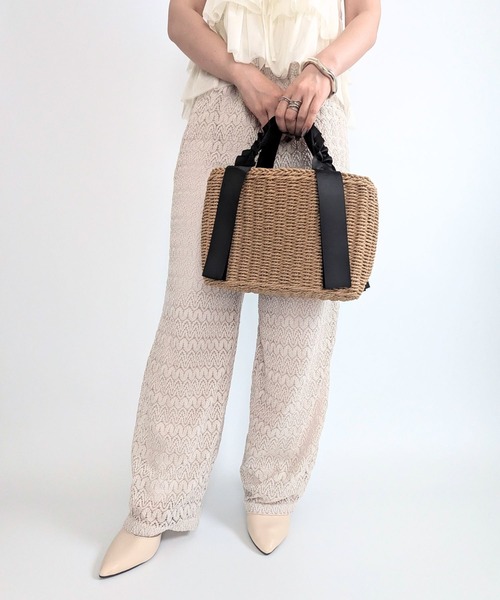 styiro（スタイロ）の「レースワイドイージーパンツ（その他パンツ・レディース・キナリ・M/L）」の2枚目の写真