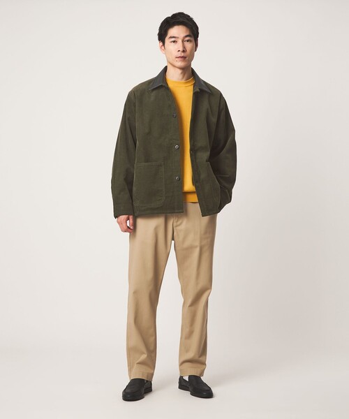 UNIVERSAL OVERALL(ユニバーサルオーバーオール)の「【別注】<UNIVERSAL OVERALL>GLR コーデュロイ カバーオール ジャケット(カバーオール・メンズ・ダークグレー/オリーブ・L/M/XL)」の11枚目の写真