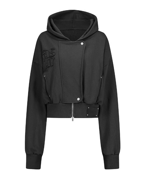 as you are(アズユーアー)の「◇ASYOUARE◇ブランド直輸入正規品/HIDE クロップド ジップアップ フーディー HIDE CROP HOOD ZIP-UP(パーカー・レディース・チャコール/グレー・FREE)」の11枚目の写真