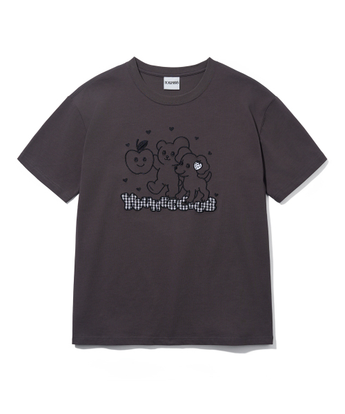 YOUHEE(ユヒ)の「YOUHEE CLUB GRAPHIC T-SHIRTS_CHARCOAL(Tシャツ/カットソー・レディース・その他・FREE)」の2枚目の写真