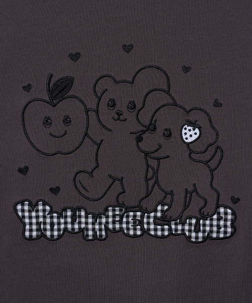 YOUHEE(ユヒ)の「YOUHEE CLUB GRAPHIC T-SHIRTS_CHARCOAL(Tシャツ/カットソー・レディース・その他・FREE)」の5枚目の写真