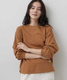 【洗える/7色展開/XS-L】バックヘンリーミニ裏毛 長袖