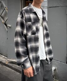 オンブレチェック2WAYシャツ