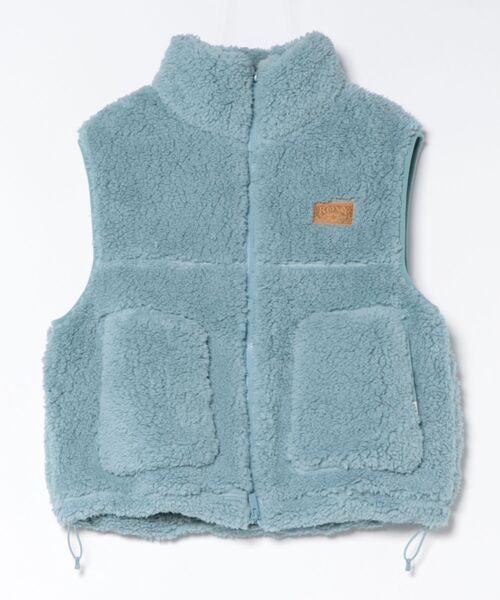ROXY(ロキシー)の「ROXY TEDDY BOA VEST 撥水ボアベスト 【2026年秋冬モデル】(ベスト・レディース・ナチュラル/グリーン/ブルー/ブラウン/チャコールグレー・LARGE/MEDIUM/SMALL)」の1枚目の写真