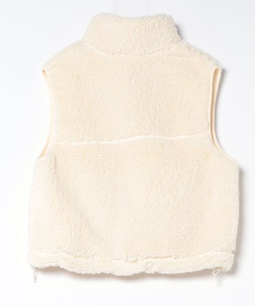 ROXY(ロキシー)の「ROXY TEDDY BOA VEST 撥水ボアベスト 【2026年秋冬モデル】(ベスト・レディース・ナチュラル/グリーン/ブルー/ブラウン/チャコールグレー・LARGE/MEDIUM/SMALL)」の7枚目の写真