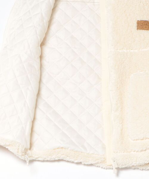 ROXY(ロキシー)の「ROXY TEDDY BOA VEST 撥水ボアベスト 【2026年秋冬モデル】(ベスト・レディース・ナチュラル/グリーン/ブルー/ブラウン/チャコールグレー・LARGE/MEDIUM/SMALL)」の6枚目の写真