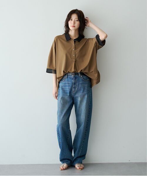 YECCA VECCA(イェッカヴェッカ)の「ルーズストレートデニム(デニムパンツ・レディース・グレー/インディゴブルー・M/S)」の16枚目の写真