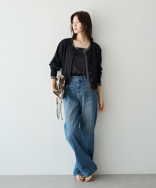 YECCA VECCA(イェッカヴェッカ)の「ルーズストレートデニム(デニムパンツ・レディース・グレー/インディゴブルー・M/S)」の17枚目の写真