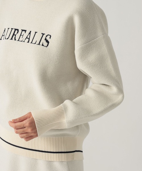 Elura(エルーラ)の「モールロゴニット/1085551(Tシャツ/カットソー・レディース・ネイビー/オフホワイト/グレイッシュベージュ・FREE)」の18枚目の写真