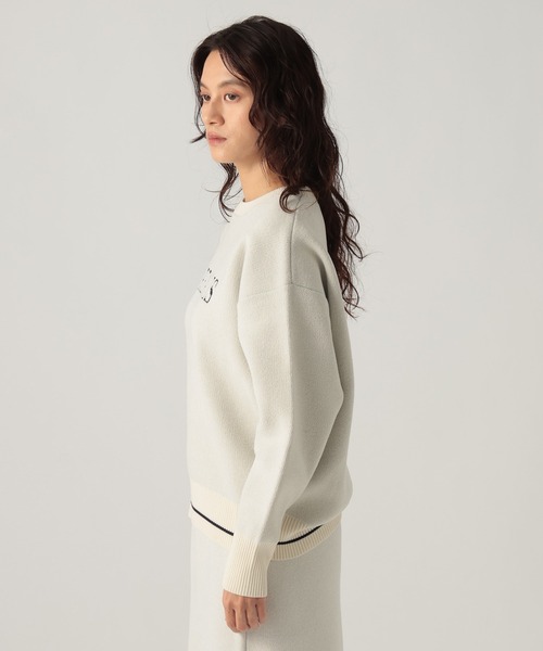 Elura(エルーラ)の「モールロゴニット/1085551(Tシャツ/カットソー・レディース・ネイビー/オフホワイト/グレイッシュベージュ・FREE)」の14枚目の写真