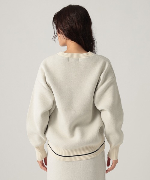 Elura(エルーラ)の「モールロゴニット/1085551(Tシャツ/カットソー・レディース・ネイビー/オフホワイト/グレイッシュベージュ・FREE)」の15枚目の写真