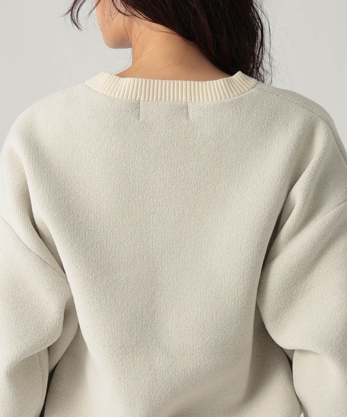 Elura(エルーラ)の「モールロゴニット/1085551(Tシャツ/カットソー・レディース・ネイビー/オフホワイト/グレイッシュベージュ・FREE)」の17枚目の写真