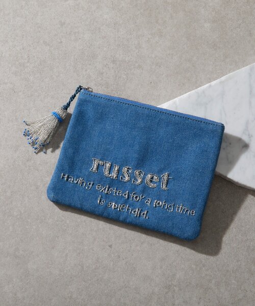 インド刺繍】フラットポーチ（ポーチ）｜russet（ラシット）の