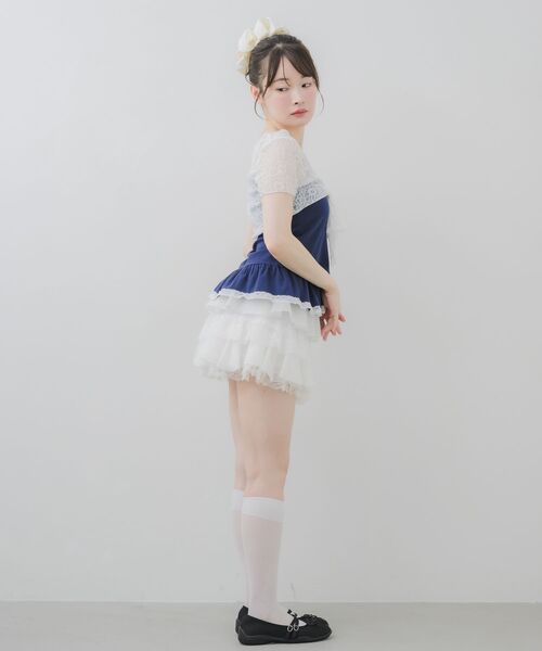 ems excite(エムズエキサイト)の「【セットアイテム】BIGリボンボレロSET(アンサンブル・レディース・ベージュ/ダークブルー/ライトグレー・FREE)」の11枚目の写真