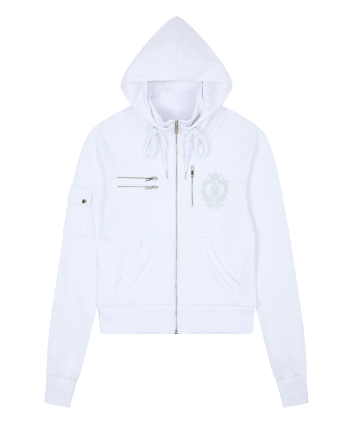 LUVISTRUE（ラヴイズトゥルー）の「RL CROWN HOOD ZIP UP(WHITE)（パーカー・レディース・その他・FREE）」の2枚目の写真