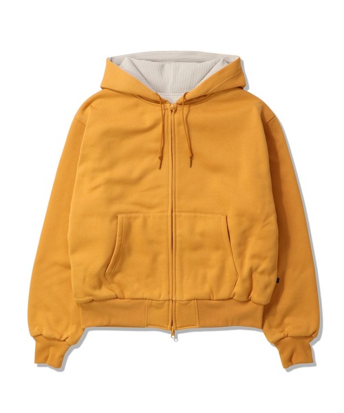 DAIWA PIER39(ダイワピア39)の「DAIWA PIER39 TECH SWEAT DOUBLE FACE PARKA ダイワピア39 テックスウェットダブルフェイスパーカ(パーカー・メンズ・ブラック/ヘザーグレー/イエロー/ライトブラウン・MEDIUM/SMALL/LARGE)」の4枚目の写真