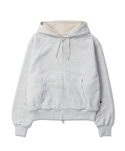 DAIWA PIER39(ダイワピア39)の「DAIWA PIER39 TECH SWEAT DOUBLE FACE PARKA ダイワピア39 テックスウェットダブルフェイスパーカ(パーカー・メンズ・ブラック/ヘザーグレー/イエロー/ライトブラウン・MEDIUM/SMALL/LARGE)」の2枚目の写真