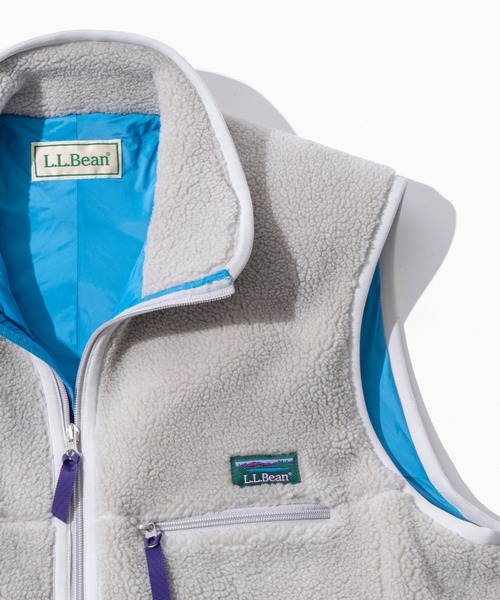 L.L.Bean（エルエルビーン）の「【JAPAN EDITION】トップシャム・ボア・フリース・ベスト（ベスト・メンズ・ブラウン/ライトグレー/ライトベージュ・LARGE/MEDIUM/SMALL）」の7枚目の写真