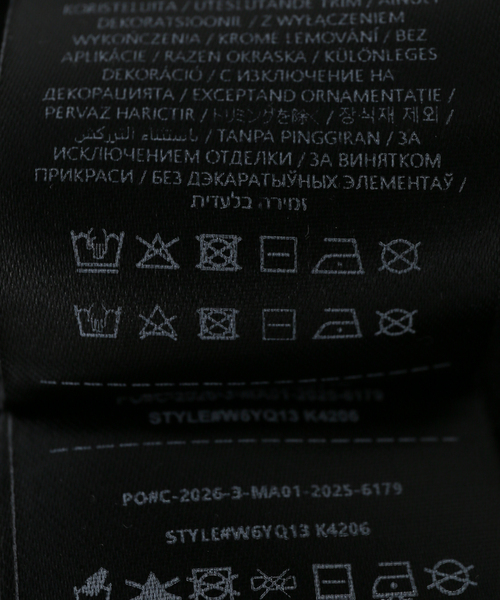 GUESS JEANS(ゲスジーンズ)の「GUESS JEANS / ゲス ジーンズ STAR PRINT WAFFLE HOODIE(パーカー・レディース・ブラック・SMALL)」の8枚目の写真