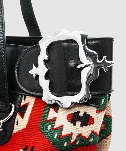 Chopova Lowena（チョポヴァ ロウェナ）の「Leather and Wool Bag（トートバッグ・レディース・マルチ・ONE SIZE）」の3枚目の写真