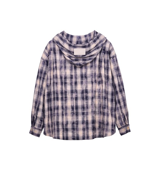 Nora Lily(ノラリリー)の「【Nora Lily】Fade Check China Shirt Hoodie(シャツ/ブラウス・レディース・ベージュ/ブラック・FREE)」の20枚目の写真