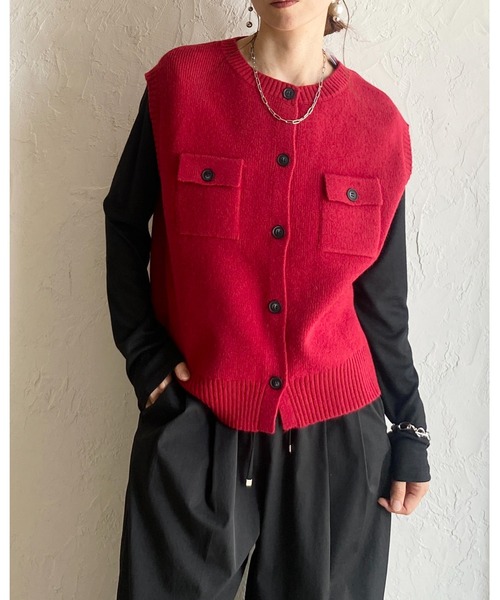 She's Closet(シーズクローゼット)の「クルーネック長袖 リブシアートップス ロングTシャツ(Tシャツ/カットソー・レディース・アイボリー/ブラウン/ブラック/オフホワイト・FREE)」の15枚目の写真