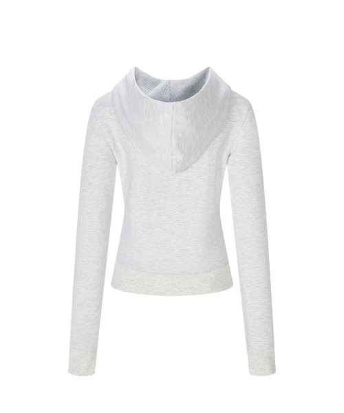 PLEASENOFOLLOW(プリーズノーフォロー)の「Dorothy Logo Patch Hoodie (White Melange)(パーカー・レディース・その他・FREE)」の4枚目の写真