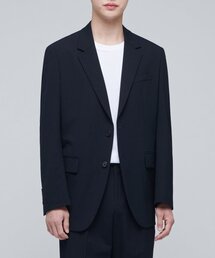 軽量リラックスベーシックブレザー[ネイビー]