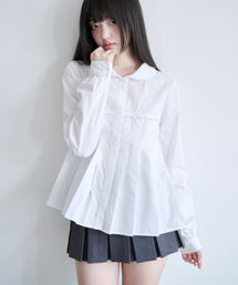 CARIN リボンブラウス [WHITE]