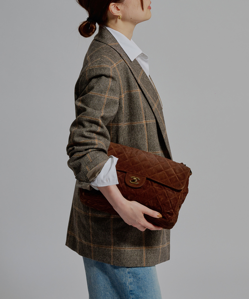 journal standard L'essage（ジャーナルスタンダードレサージュ）の「L' ESSENTIAL BALLI チェックジャケット（テーラードジャケット・レディース・ブラウン系その他/グレー・FREE）」の7枚目の写真
