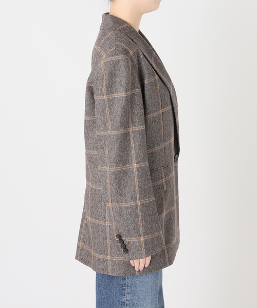 journal standard L'essage（ジャーナルスタンダードレサージュ）の「L' ESSENTIAL BALLI チェックジャケット（テーラードジャケット・レディース・ブラウン系その他/グレー・FREE）」の21枚目の写真