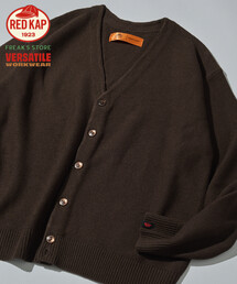 RED KAP（レッドキャップ）の「RED KAP/レッドキャップ 別注 ガーター編み ソリッド バルキーカーディガン（カーディガン/ボレロ）」