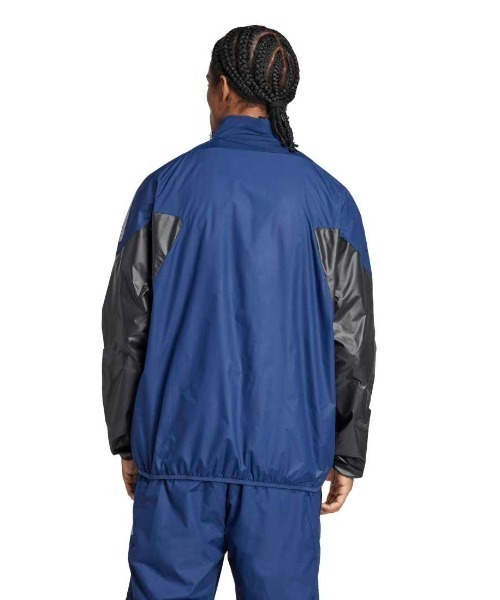 adidas（アディダス）の「アディダス adidas ウインドジャケット（ジャージ・メンズ・ネイビー/ブラック×グレー・M/S/L/LL/3L）」の4枚目の写真