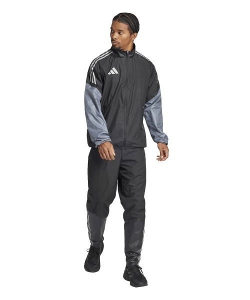 adidas（アディダス）の「アディダス adidas ウインドジャケット（ジャージ・メンズ・ネイビー/ブラック×グレー・M/S/L/LL/3L）」の10枚目の写真